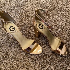 G By Guess Womens Shantel3 Open Toe Ankle Strap